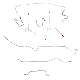 CBK0573OM - 1968-69 MOPAR A-body w/ Power Drum, 7-1/4'' or 8-1/4'' Axle; Complete Brake Line Kit; Steel