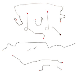 CBK0581OM - 1968-69 MOPAR A-body w/ Power Disc, Dana Axle; Complete Brake Line Kit; Steel