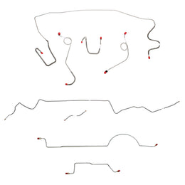 CBK0587OM - 1970 MOPAR A-body w/ Standard Disc, 8-3/4'' Axle; Complete Brake Line Kit; Steel