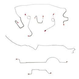 CBK0589OM - 1970 MOPAR A-body w/ Power Drum, 8-3/4'' Axle; Complete Brake Line Kit; Steel