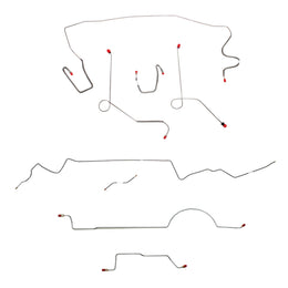 CBK0591OM - 1970 MOPAR A-body w/ Power Disc, 8-3/4'' Axle; Complete Brake Line Kit; Steel