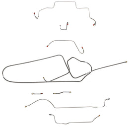CBK0641OM - 1967 MOPAR B-body w/ Standard Disc, Right Front Over Frame Attaches UNDER Steering, Dana Axle; Complete Brake Line Kit; Steel