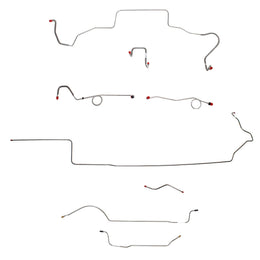 CBK0642OM - 1967 MOPAR B-body w/ Standard Disc, Right Front Over Frame Attaches UNDER Steering, 8-3/4'' Axle; Complete Brake Line Kit; Steel