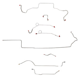 CBK0648OM - 1967 MOPAR B-body w/ Power Disc, Right Front Over Frame, 8-3/4'' Axle; Complete Brake Line Kit; Steel
