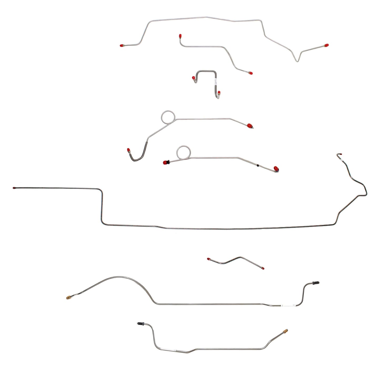 CBK0650OM - 1967 MOPAR B-body w/ Power Disc, Right Front Over Frame Straight Across Firewall, 8-3/4'' Axle; Complete Brake Line Kit; Steel