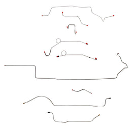 CBK0650OM - 1967 MOPAR B-body w/ Power Disc, Right Front Over Frame Straight Across Firewall, 8-3/4'' Axle; Complete Brake Line Kit; Steel