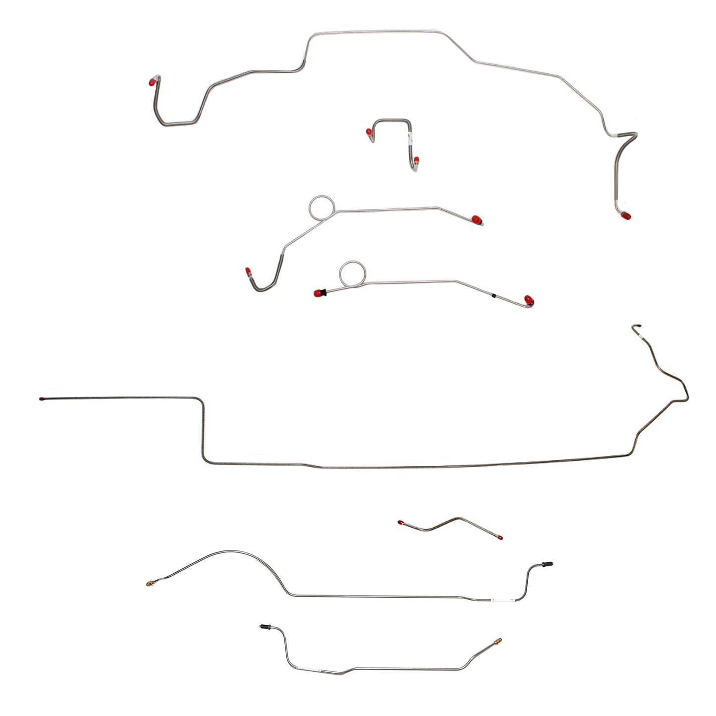 CBK0652OM - 1967 MOPAR B-body w/ Power Disc, Right Front Over Frame Attaches to Fender, 8-3/4'' Axle; Complete Brake Line Kit; Steel