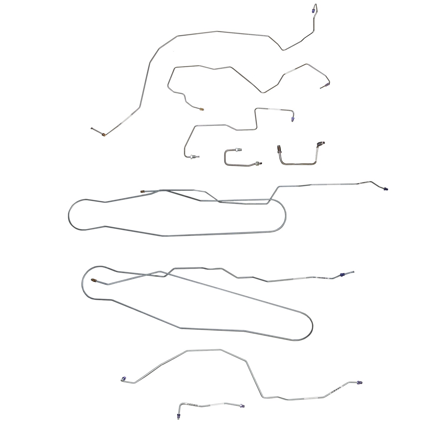 CBK0691SS - 2011-15 Ford F-250 / F-350, w/ Crew Cab and Short Bed, Traction Control; Complete Brake Line Kit; Stainless - SSTubes