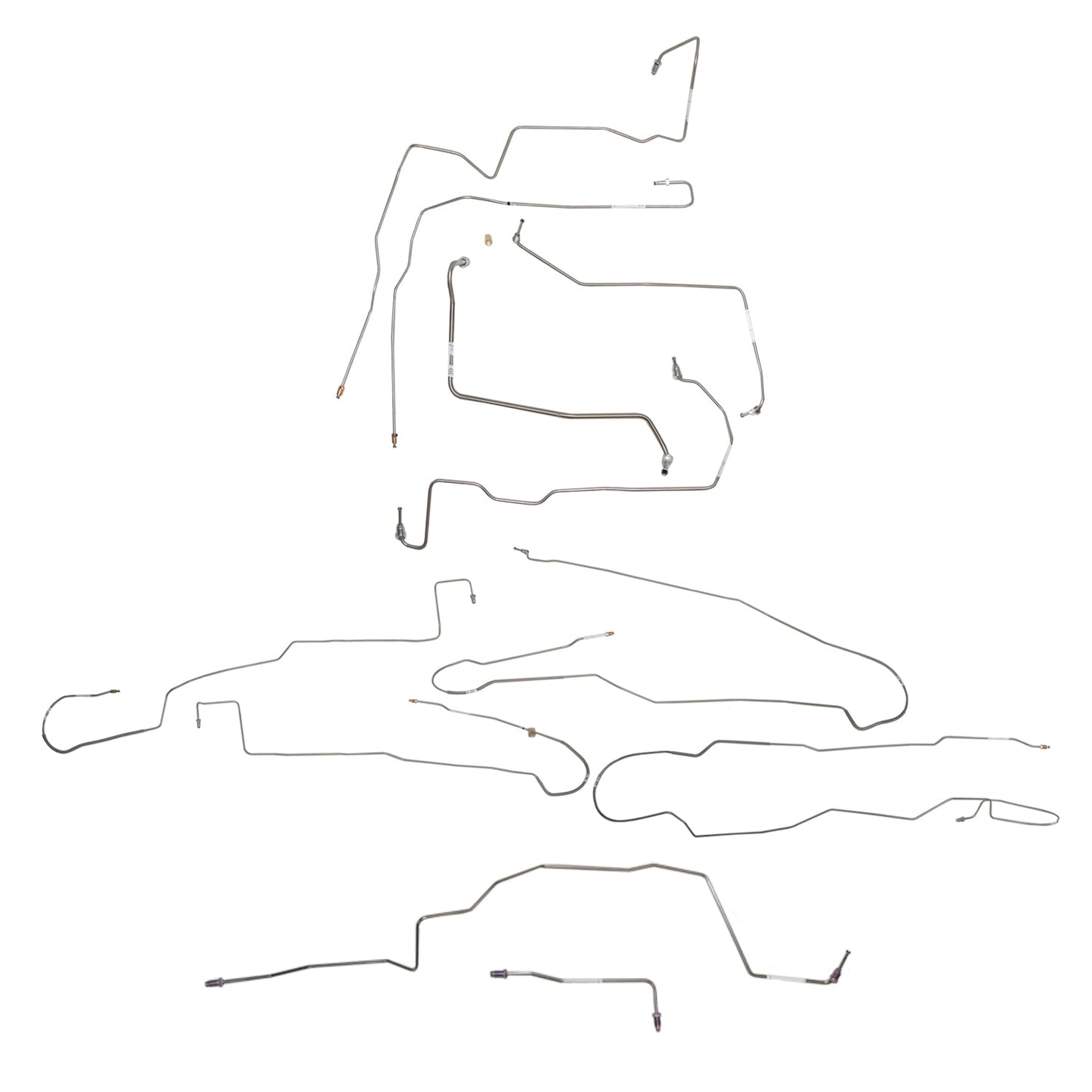 CBK0694OM - 2015-17 Ford F-150, w/ Ext Cab and Long Bed; Complete Brake Line Kit; Steel - SSTubes