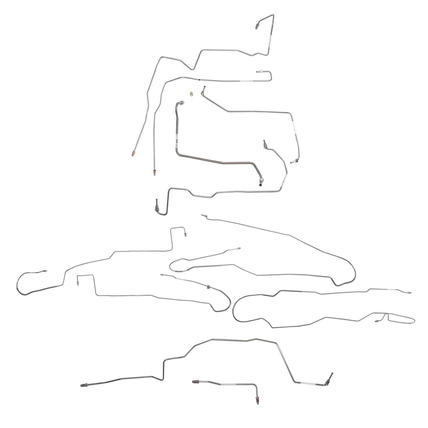 CBK0694SS - 2015-17 Ford F-150, w/ Ext Cab and Long Bed; Complete Brake Line Kit; Stainless - SSTubes