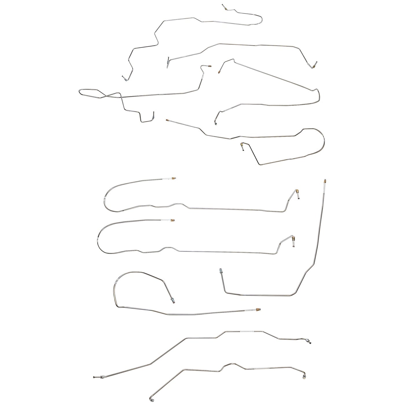 CBK0695OM - 2008-14 Chevy Tahoe, w/ 4 WD, 5.3L; Complete Brake Line Kit; Steel - SSTubes