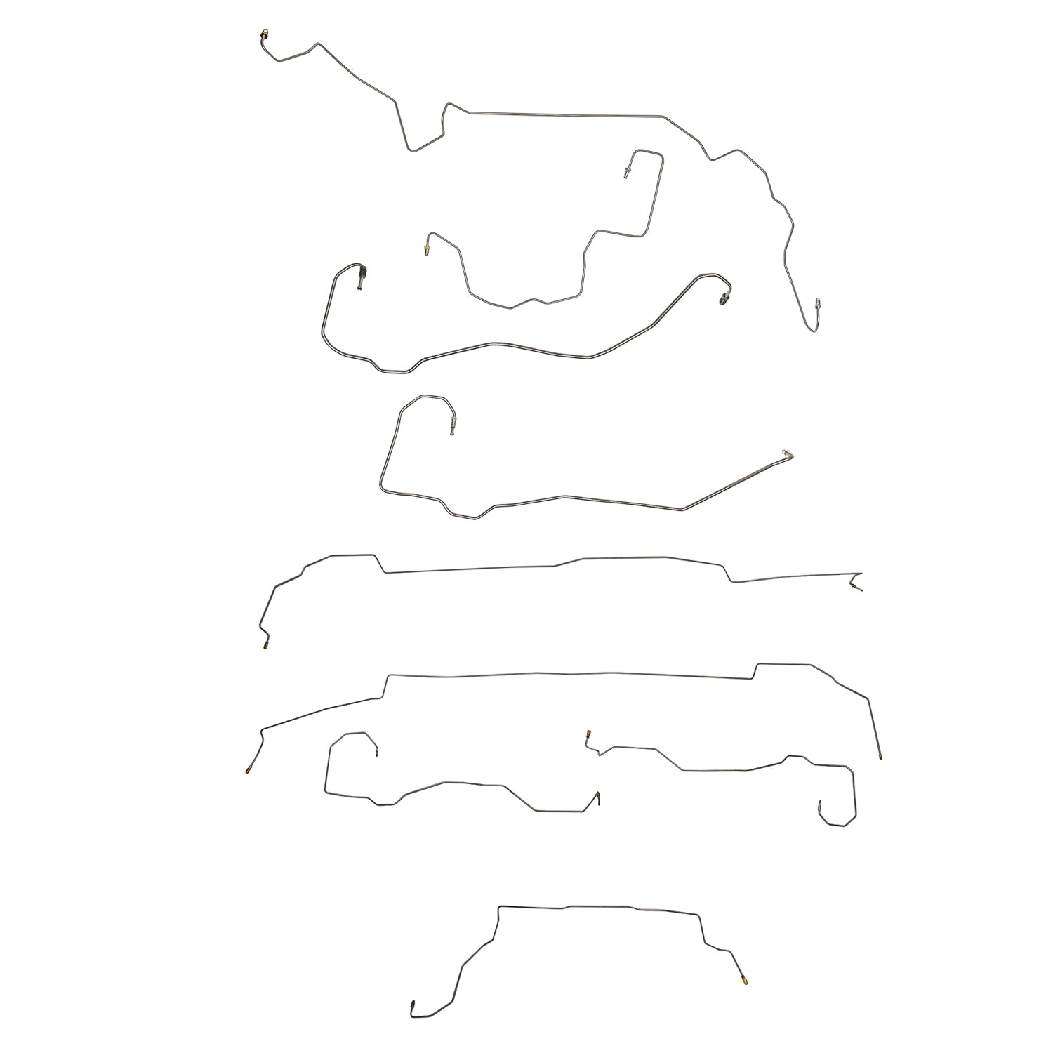 CBK0698SS - 11-14 Ford Mustang; Complete Brake Line Kit; Stainless - SSTubes