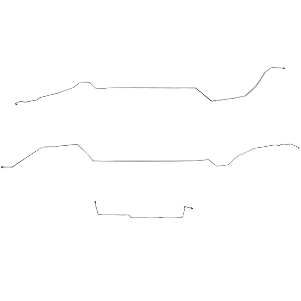 CIN0003SS- 01-05 Malibu, Alero, Grand Am with ABS Intermediate Brake Line Kit; Stainless - SSTubes