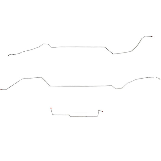 CIN0003SS- 01-05 Malibu, Alero, Grand Am with ABS Intermediate Brake Line Kit; Stainless - SSTubes