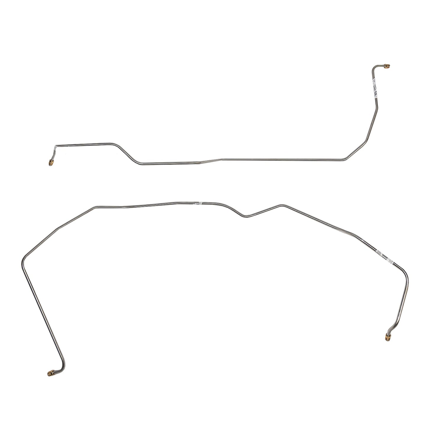 CTC6805SS- 68-72 Chevy Chevelle, Malibu, El Camino w/ Turbo-Hydramatic 350, 2pc Transmission Cooler Line Set; Stainless - SSTubes