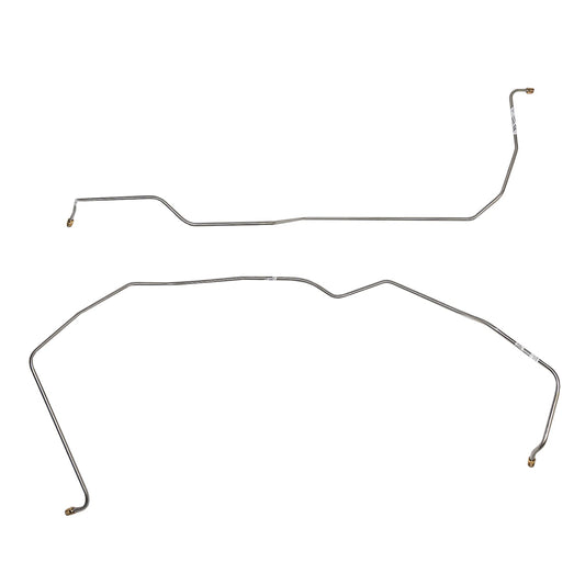 CTC6805SS- 68-72 Chevy Chevelle, Malibu, El Camino w/ Turbo-Hydramatic 350, 2pc Transmission Cooler Line Set; Stainless - SSTubes
