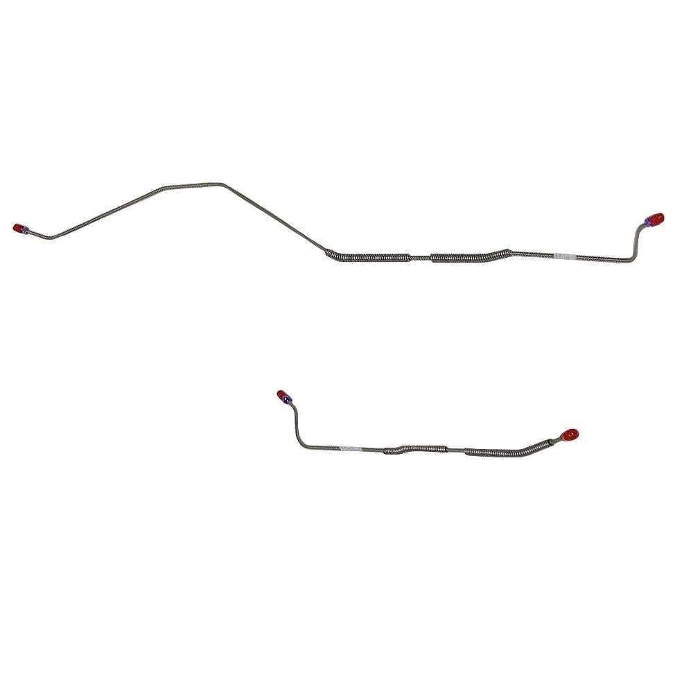 DRA6803SS- 68-69 Ford Fairlane, Torino 9 Rear Axle; 2pc Rear Axle Brake Line Set; Stainless - SSTubes