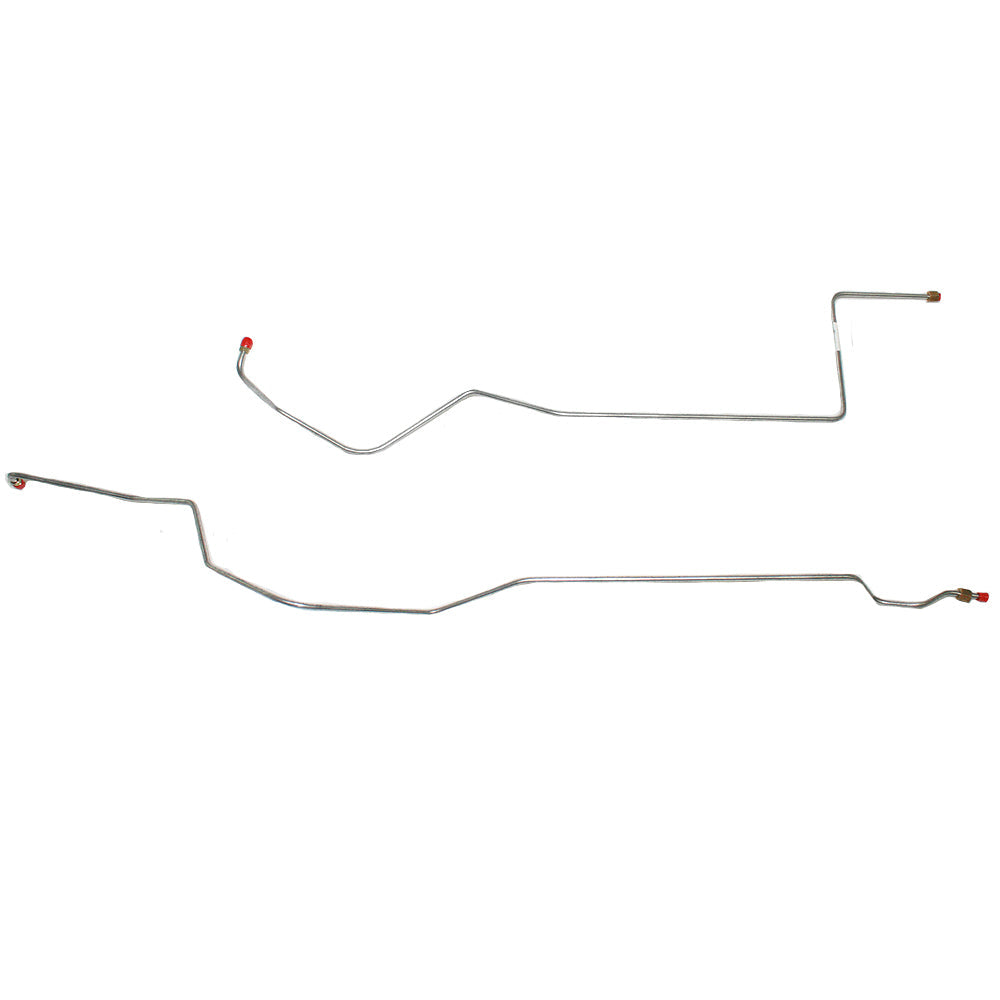 DTC6601OM- 66-67 Ford Fairlane w/ 8cyl, C6 Transmission; 2pc Transmission Cooler Line Set; Steel - SSTubes