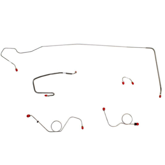 EKT7103OM- 71 Mopar E-Body, Non-Hemi; Power Disc; 1pc Rear Line; Right Front Line Routes OVER Frame; 5pc Front Brake Line Set; Steel - SSTubes