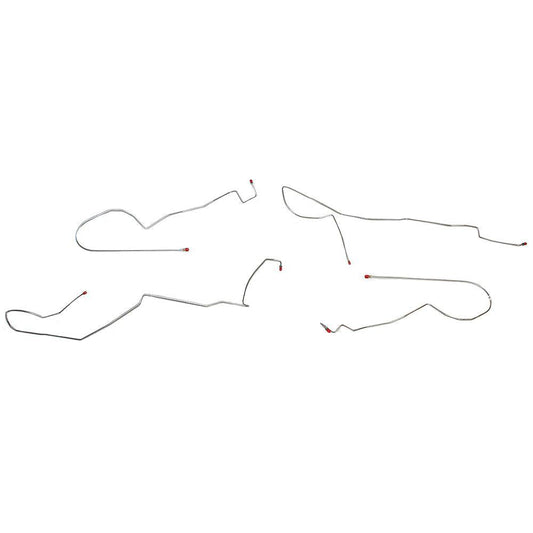 FIN9804SS- 98-02 Firebird/ Trans AM, 98-02 Camaro, Intermediate Brake Line w/ Traction Control; Stainless - SSTubes