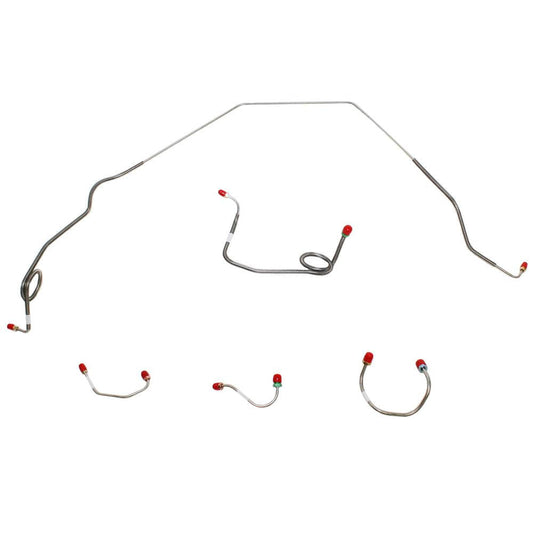 FKT6908SS- 69 Chevy Camaro, Standard Disc Brakes, Front 5 Line Kit; Stainless - SSTubes