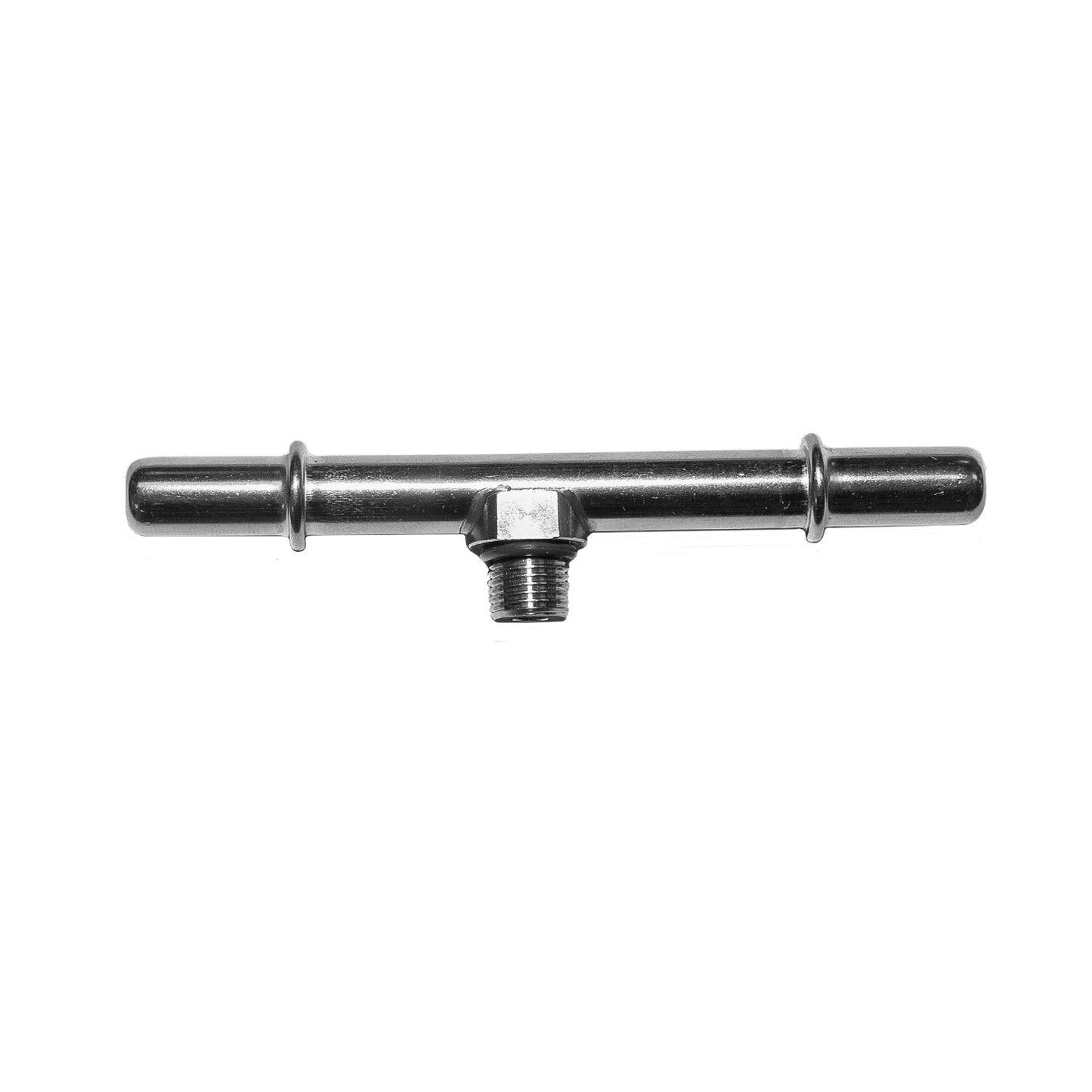 FML-0005F- 3/8 QD to 3/8 QD with Fuel Pressure Sensor Port Fitting; Stainless - SSTubes