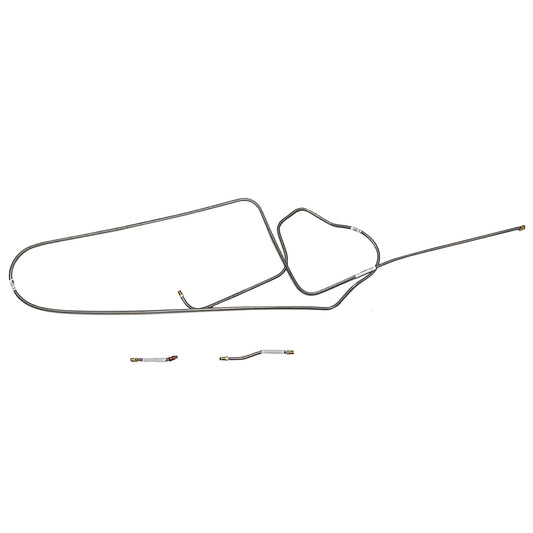 RIN6602SS- 66 Mopar B-Body, Factory Disc; 3pc Line, Intermediate Brake Line; Stainless - SSTubes