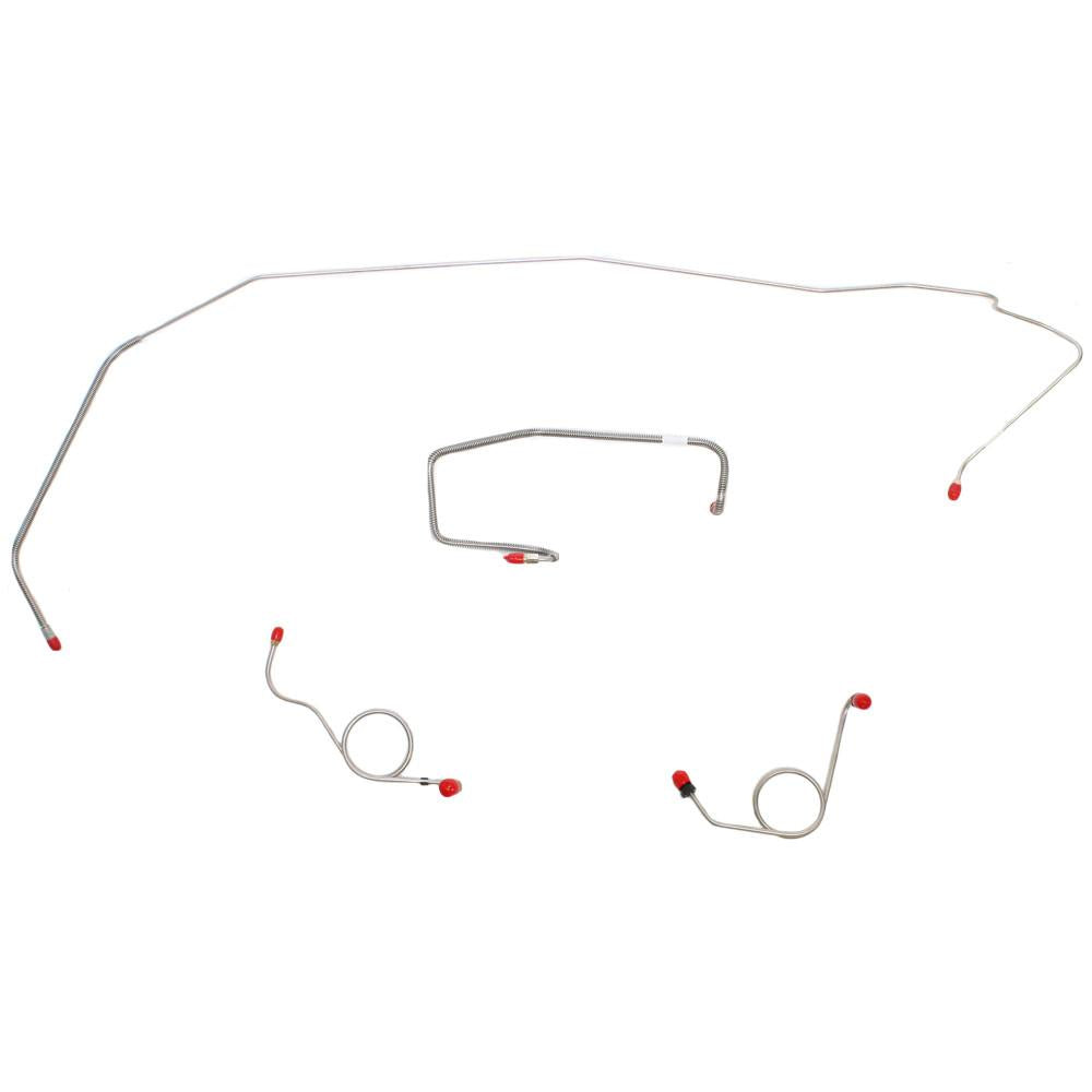 RKT7202OM- 72 Mopar B-Body, Power Drum, Front 4 Line Kit; Steel - SSTubes