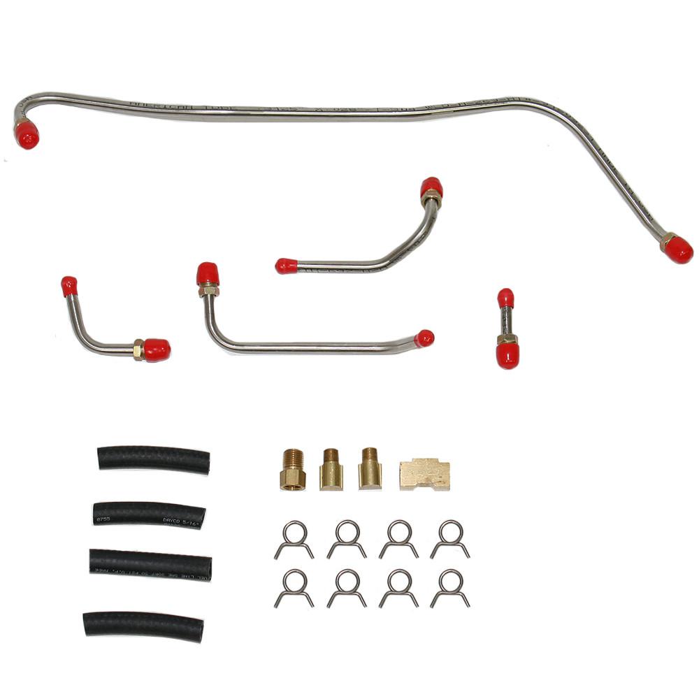 RPC6401OM- 63-64 Mopar B-Body, 413/426CID Max Wedge Pump to Carb, Carter 3705 Dual 4BBL Carburetor; Steel - SSTubes