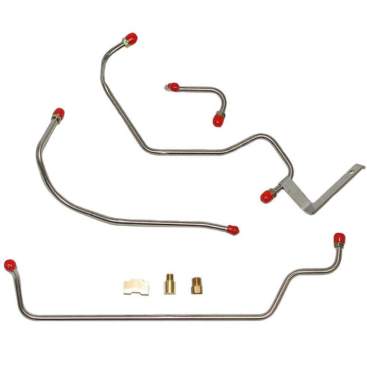 RPC6804SS- 68-71 Mopar B-Body, Hemi; Fuel Pump to Carburetor Line Set; Stainless - SSTubes