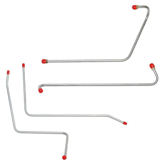 SPC5501OM- 55 Ford Thunderbird, Fuel Pump to Carb & Wiper Vacuum Lines, 4 Line Set; Steel - SSTubes