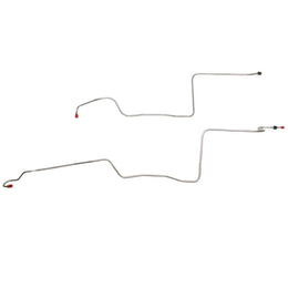 STC5601SS- 56-57 Ford Thunderbird; 2pc Transmission Cooler Line Set, w/o Expansion Loop; Stainless - SSTubes