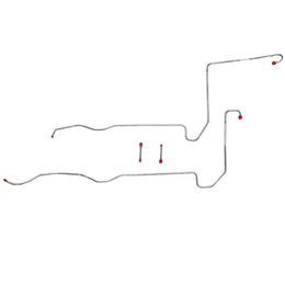 STC6301SS- 63 Ford Thunderbird w/MX Transmission, 4pc Transmission Cooler Line Set; Stainless - SSTubes