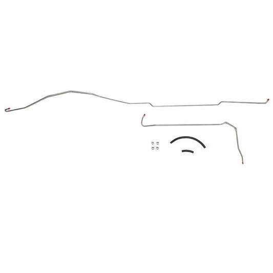TGL7105OM- 71-72 Chevy C20/GMC C2500 8cyl, 2wd; 2pc 1/4" Fuel Return Lines; Steel - SSTubes