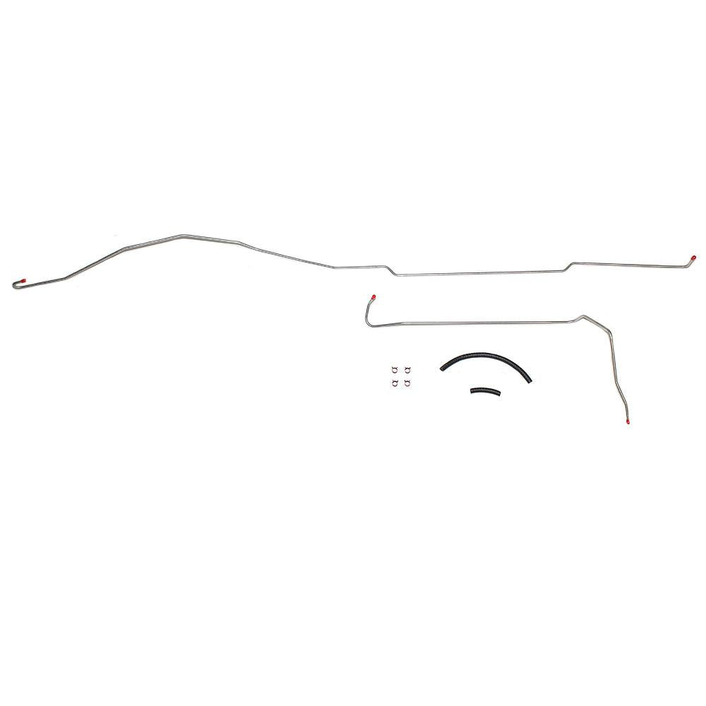 TGL7105SS- 71-72 Chevy C20/GMC C2500 8cyl, 2wd; 2pc 1/4" Fuel Return Lines; Stainless - SSTubes