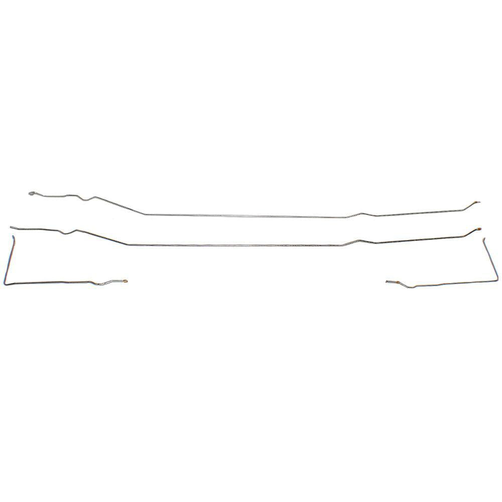 TGL7112OM- 67-72 Chevy C10 Long Bed Carbureted with Original Coil Springs Rear Tank Conversion Fuel Line Kit; Steel - SSTubes