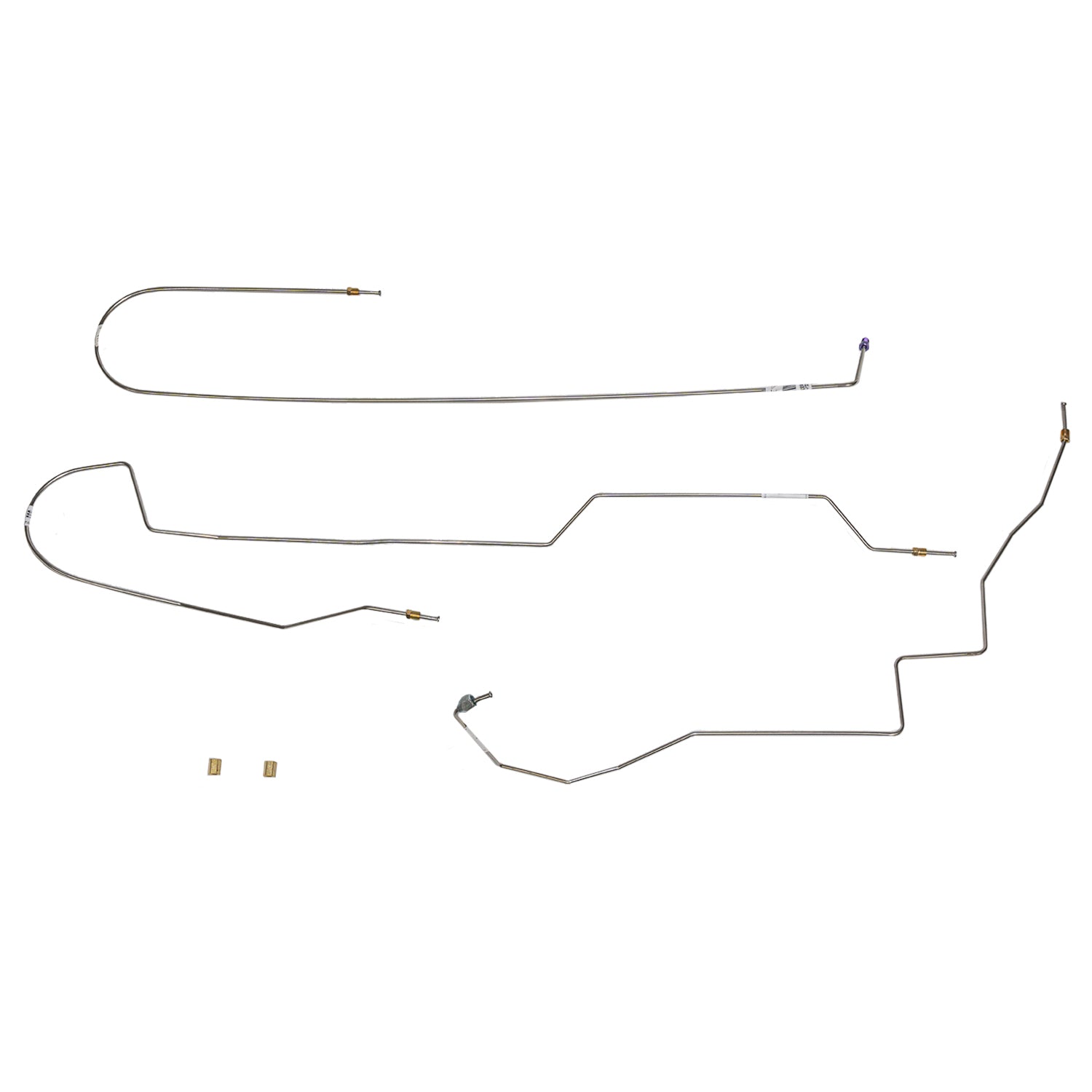 TIN0145SS - 01-02 FORD EXPLORER SPORT TRAC 4X4 FRONT TO REAR BRAKE LINES; Stainless - SSTubes