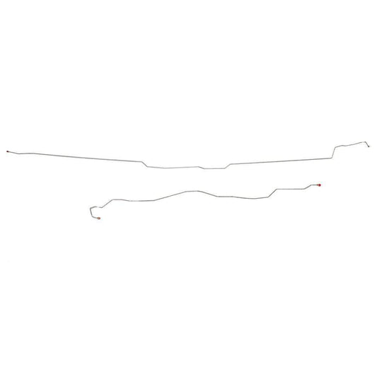 TIN0243SS- 02-04 F-250/F-350 Super Duty, Ext Cab/Long Bed, Crew Cab/Short Bed, Intermediate Brake Line Kit; Stainless - SSTubes