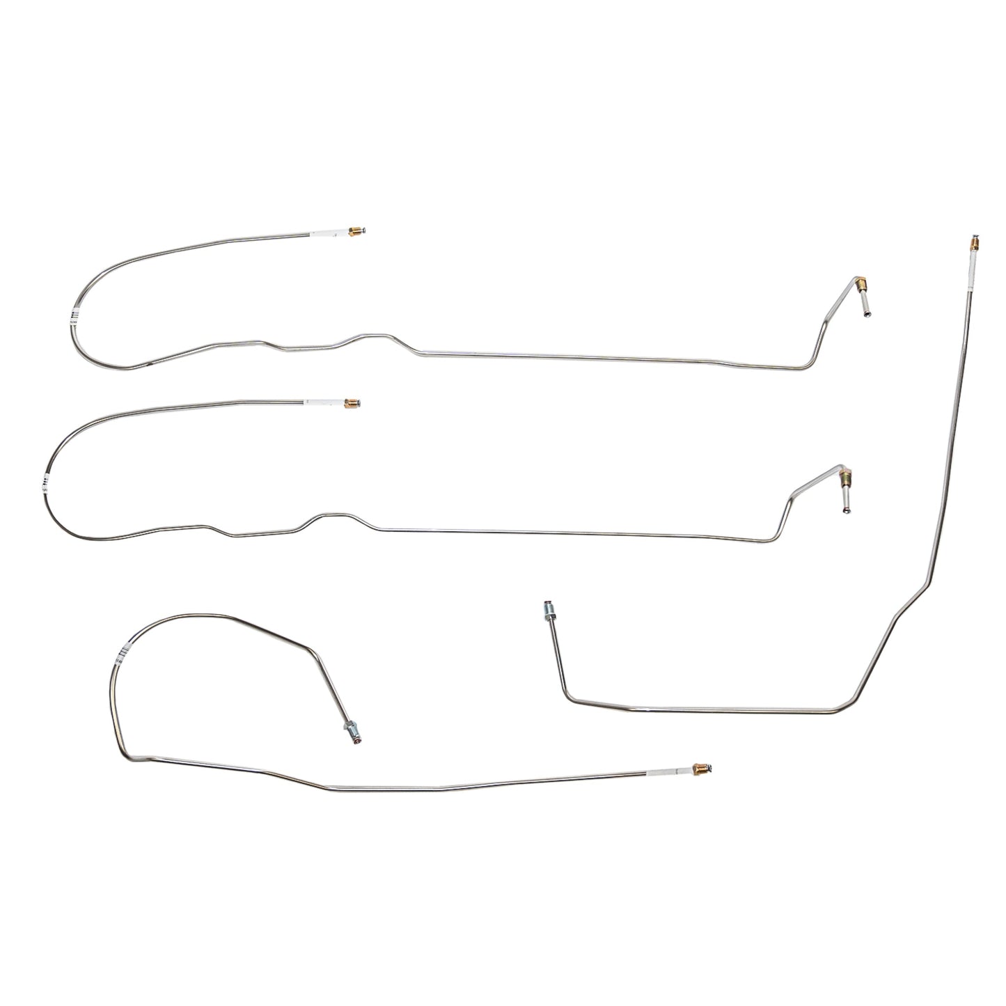 TIN0802SS - 2008-14 Chevy Tahoe w/ 4WD, 5.3L engine; Intermediate Brake Line Kit; Stainless - SSTubes