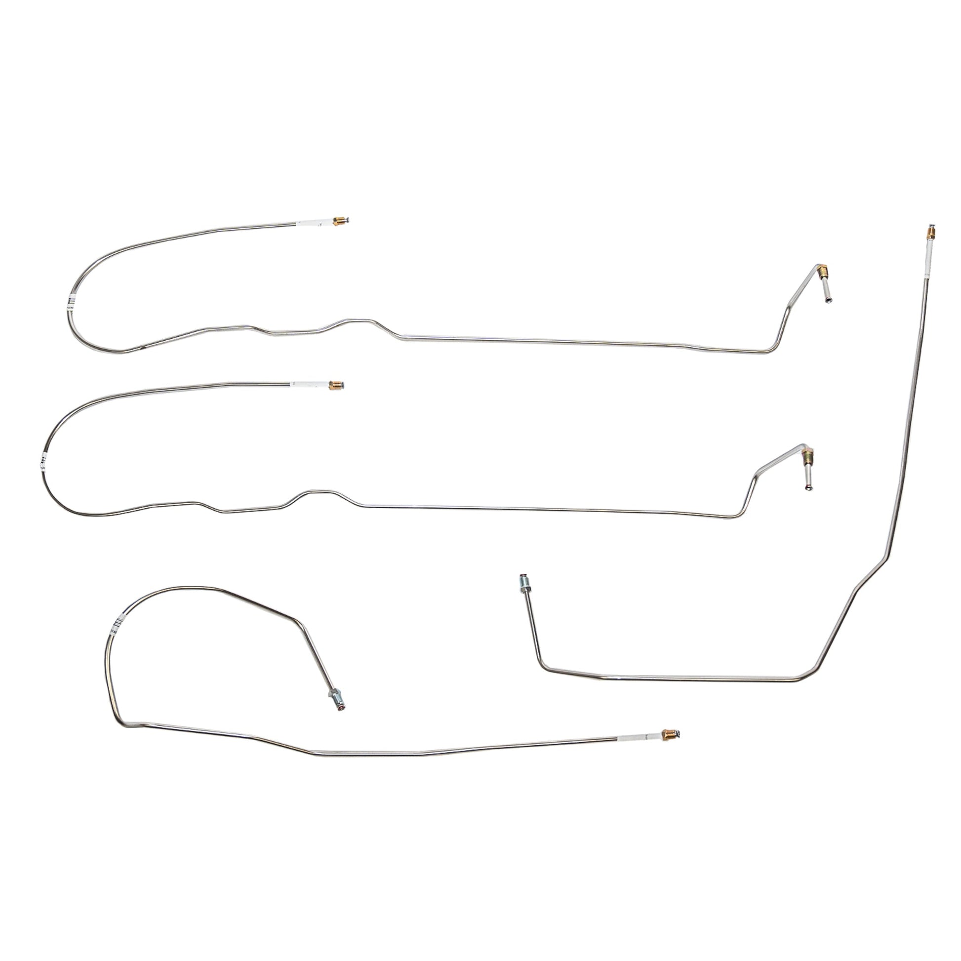 TIN0802SS - 2008-14 Chevy Tahoe w/ 4WD, 5.3L engine; Intermediate Brake Line Kit; Stainless - SSTubes