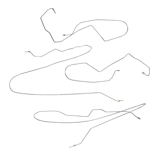 TIN1242SS - 2011-15 Ford F-350, w/ Crew Cab and Short Bed, Traction Control; Intermediate Brake Line Kit; Stainless - SSTubes