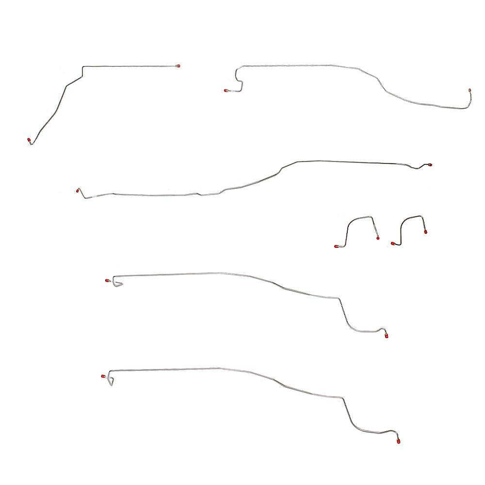 TKT0304SS- 03-04 GM 1500 Truck Complete Front Line Kit; Stainless - SSTubes
