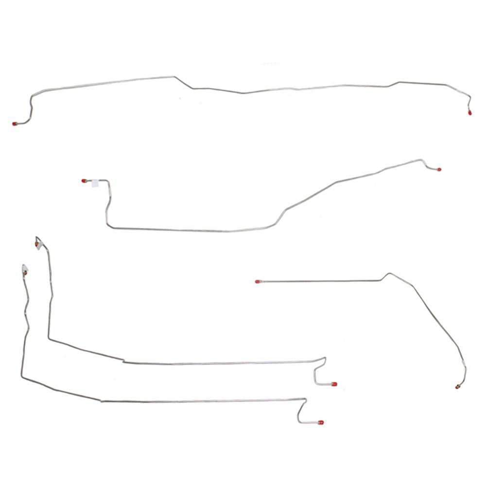 TKT0305OM - 05-07 Silverado/Sierra 1500, w/ 2wd; Front Brake Line Kit; Steel - SSTubes