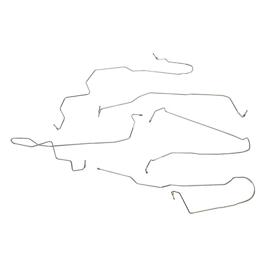 TKT0802SS - 2008-14 Chevy Tahoe w/ 4WD; Front Brake Line Kit; Stainless - SSTubes
