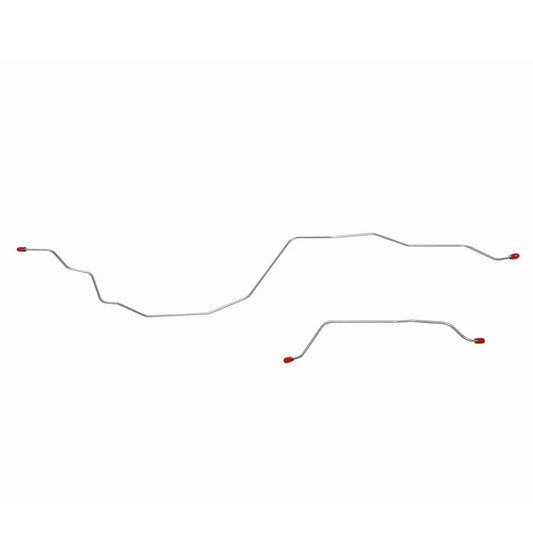 TRA9641OM- 87-97 Ford F-250/350 Non-Dually with 3" Rear Brake Shoes Rear Axle Brake Lines; Steel - SSTubes