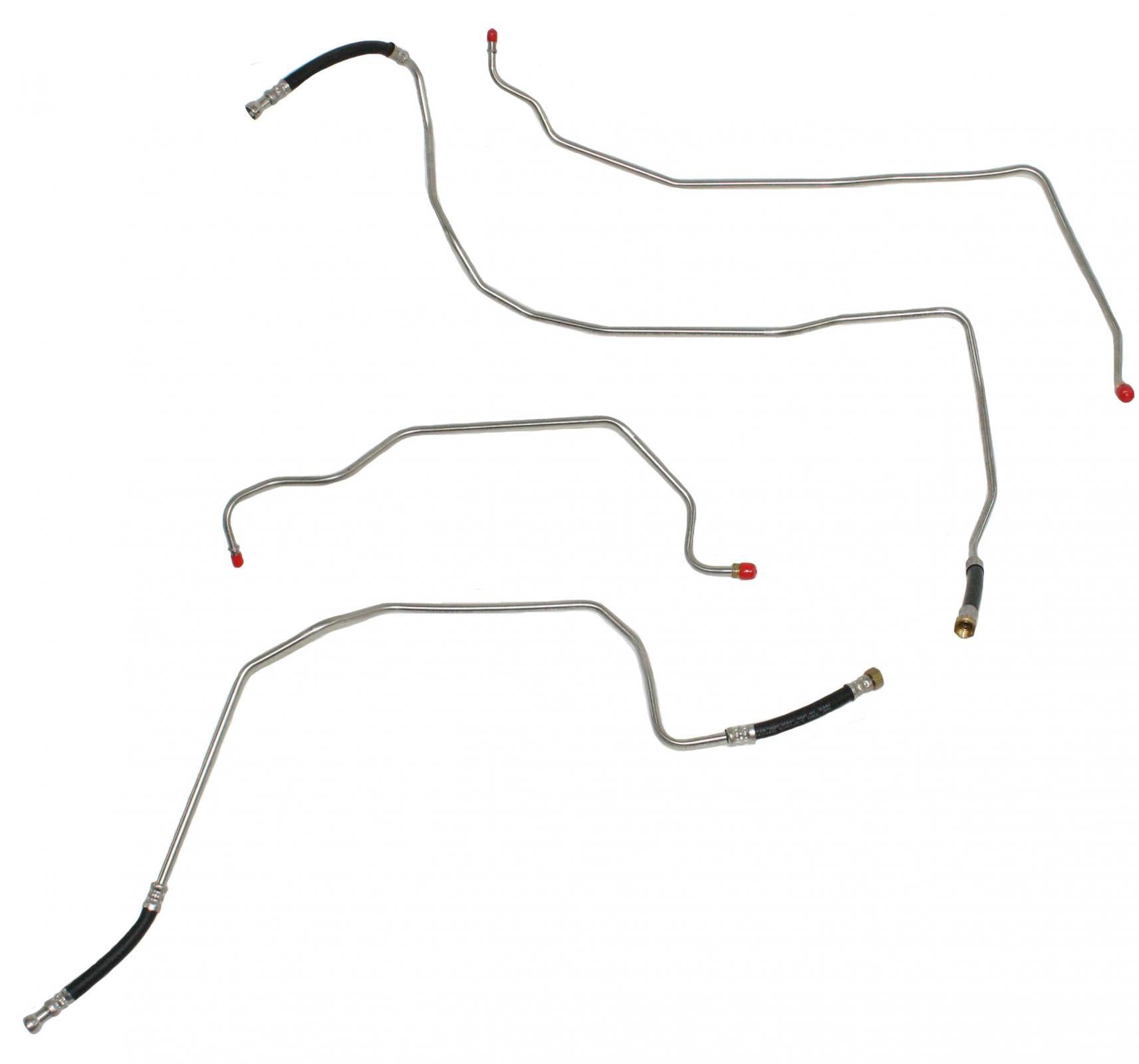TTC0311OM - 00-06 GM SUV Full Size Transmission Cooler Line Set, With NO Auxiliary Cooler; Steel - SSTubes