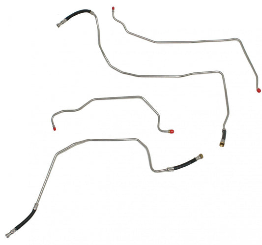 TTC0311OM - 00-06 GM SUV Full Size Transmission Cooler Line Set, With NO Auxiliary Cooler; Steel - SSTubes