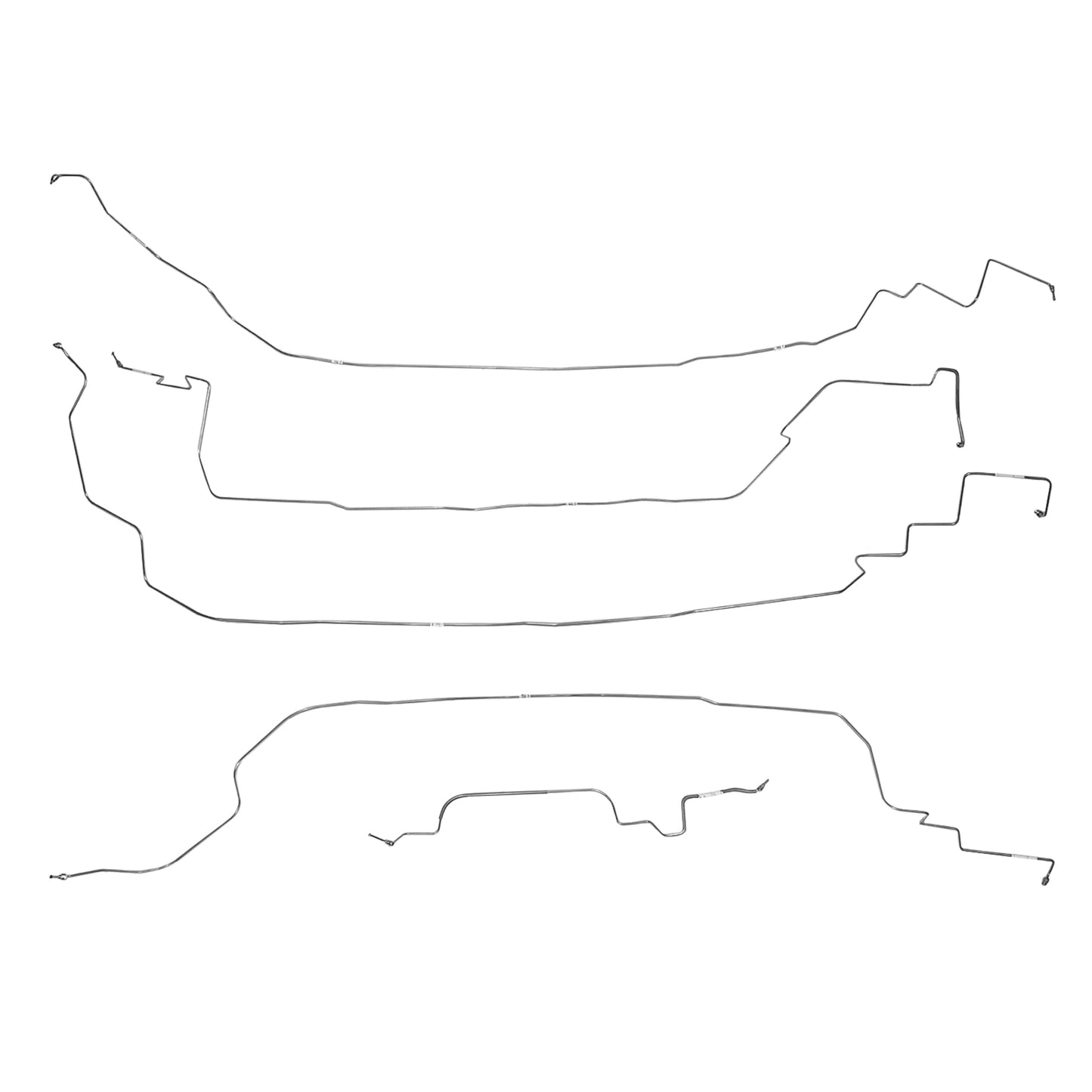 VKT8601SS - 86-87 Corvette C4; Front Brake Line Kit; Stainless - SSTubes