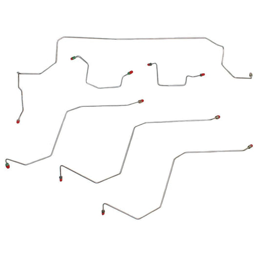 WKT0202OM- 02-05 Dodge Ram 1500 2wd, AWABS, Front Brake Line Kit; Steel - SSTubes