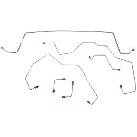 WKT0243OM- 02-07 Liberty, 3.7L V6, 4wd, Traction Control, ABS, Front Brake Line Kit; Steel - SSTubes